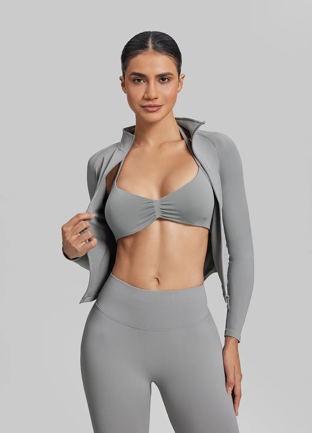 Ultrasculpt Longline Full Zipper Seamless Breathable Warm Jacket - Image 5