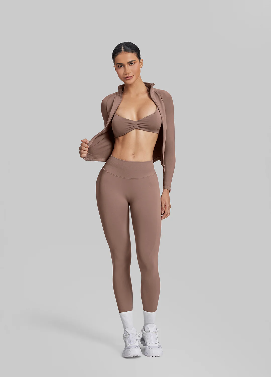 Ultrasculpt Longline Full Zipper Seamless Breathable Warm Jacket - Image 5