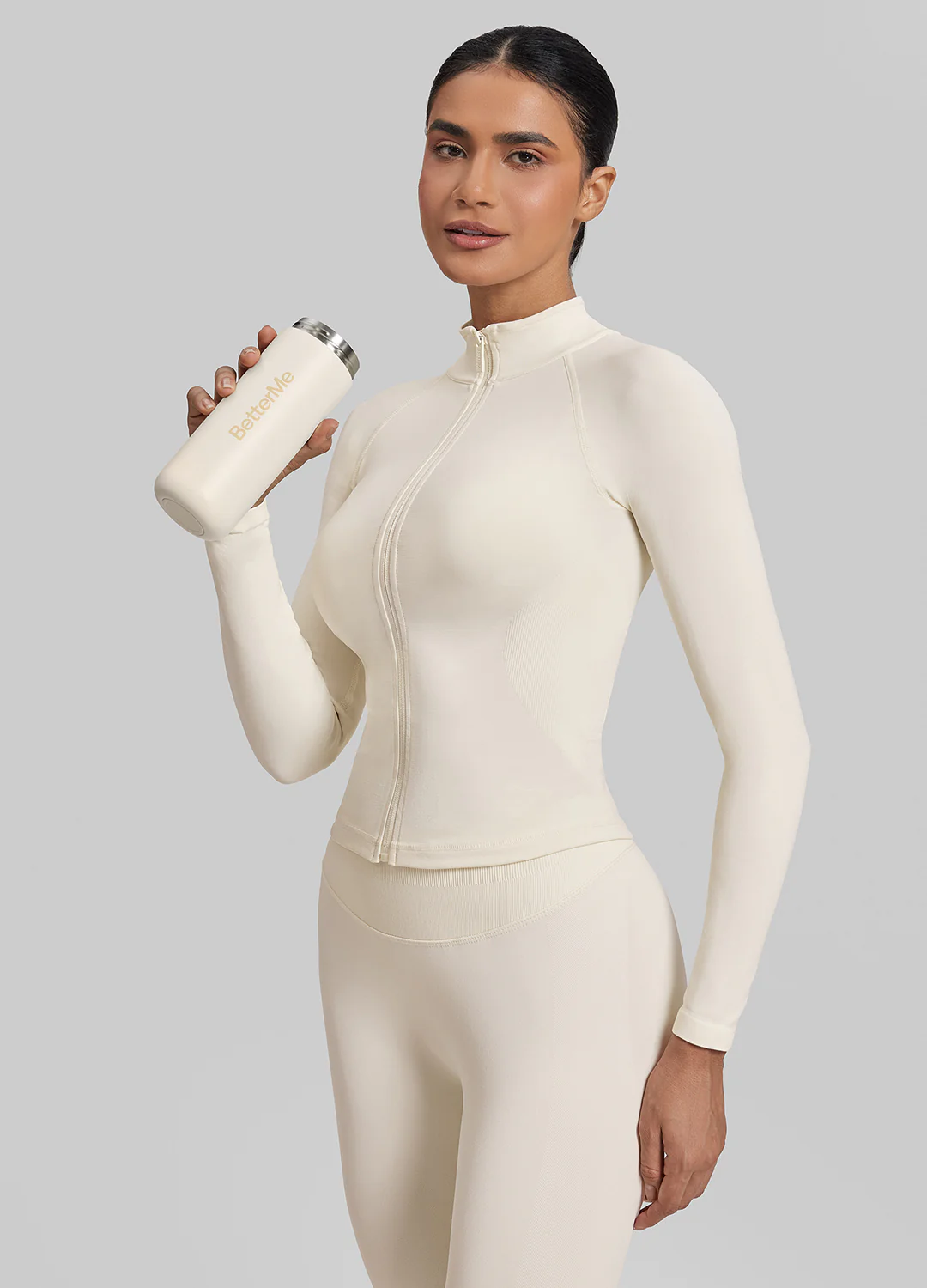 Ultrasculpt Longline Full Zipper Seamless Breathable Warm Jacket - Image 5