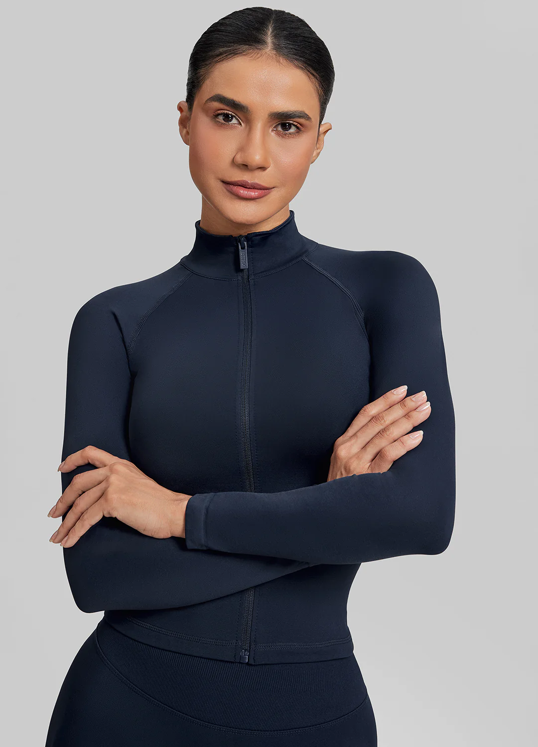 Ultrasculpt Longline Full Zipper Seamless Breathable Warm Jacket - Image 5