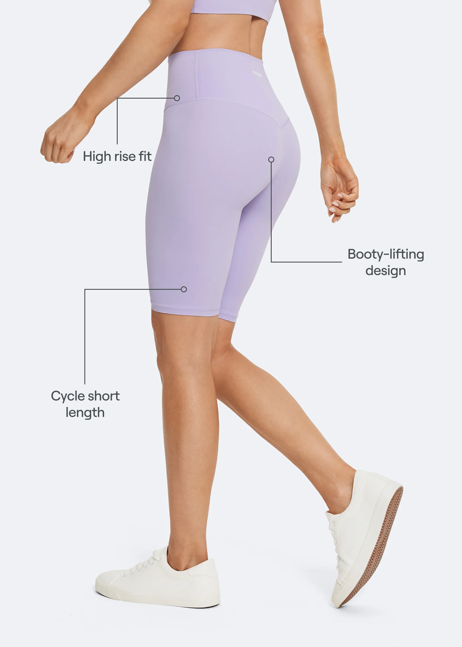 High-Waisted Bike Shorts - Image 3