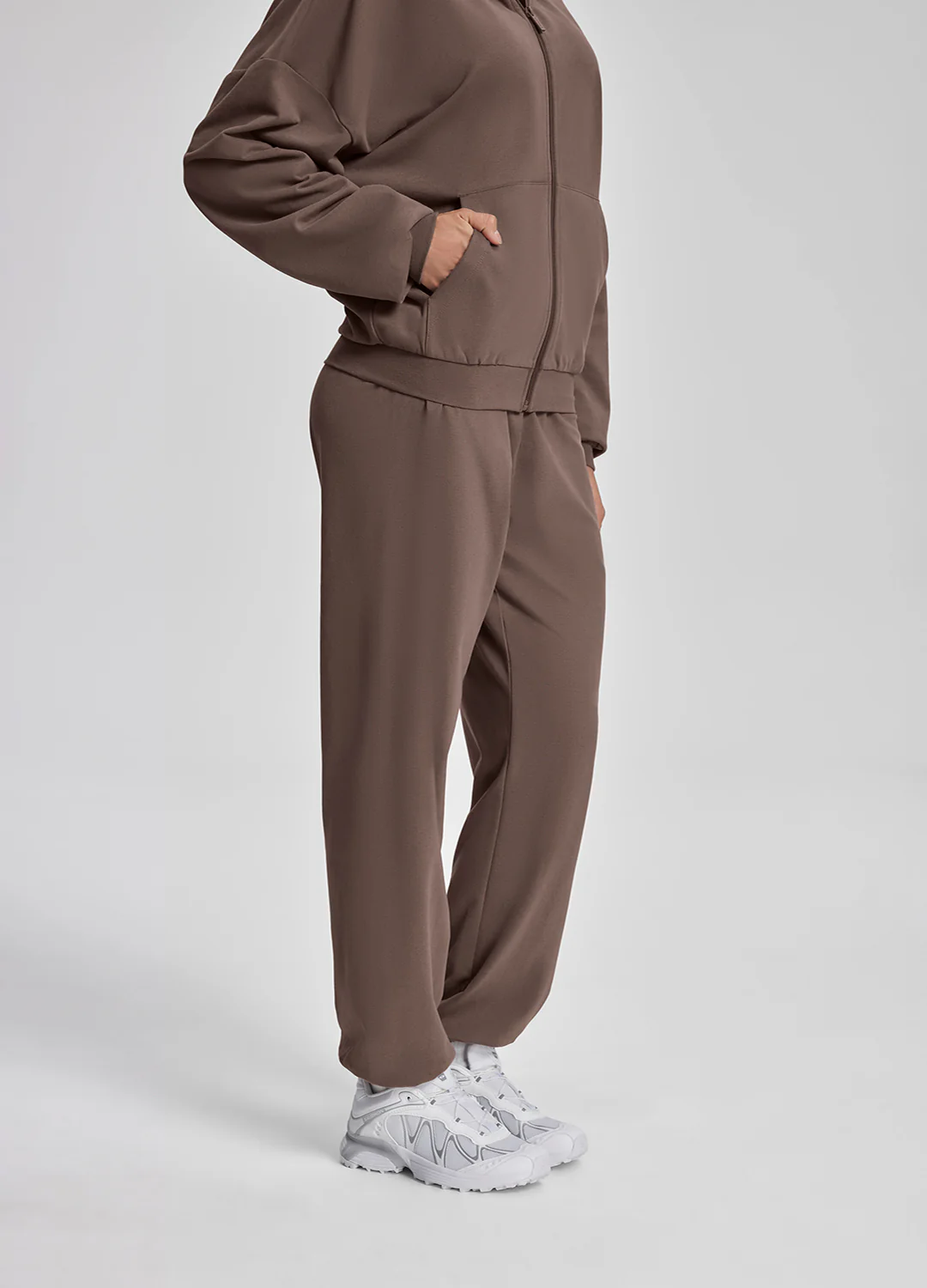 Slouchy Roomy Stretchy Waistband Cozy Joggers - Image 2
