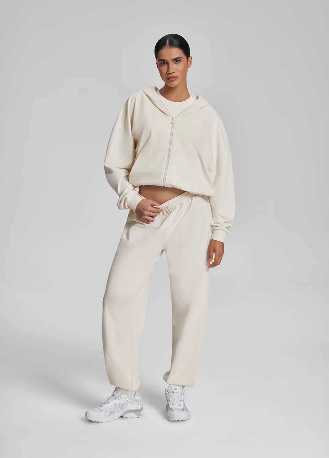 Slouchy Roomy Stretchy Waistband Cozy Joggers - Image 6