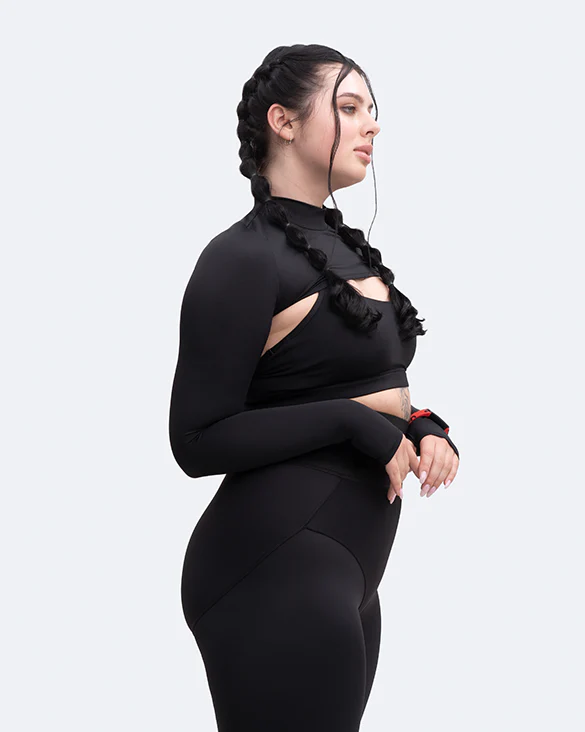 Long Sleeve Crew Neck Shrug - Image 13