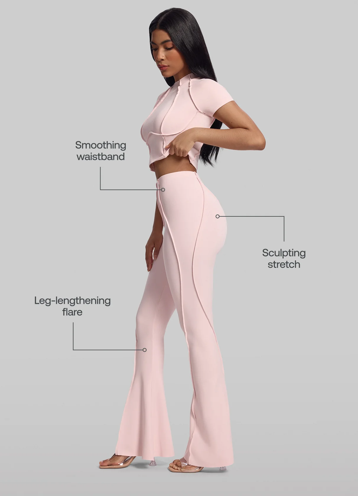 Longline Flare Leggings - Image 2