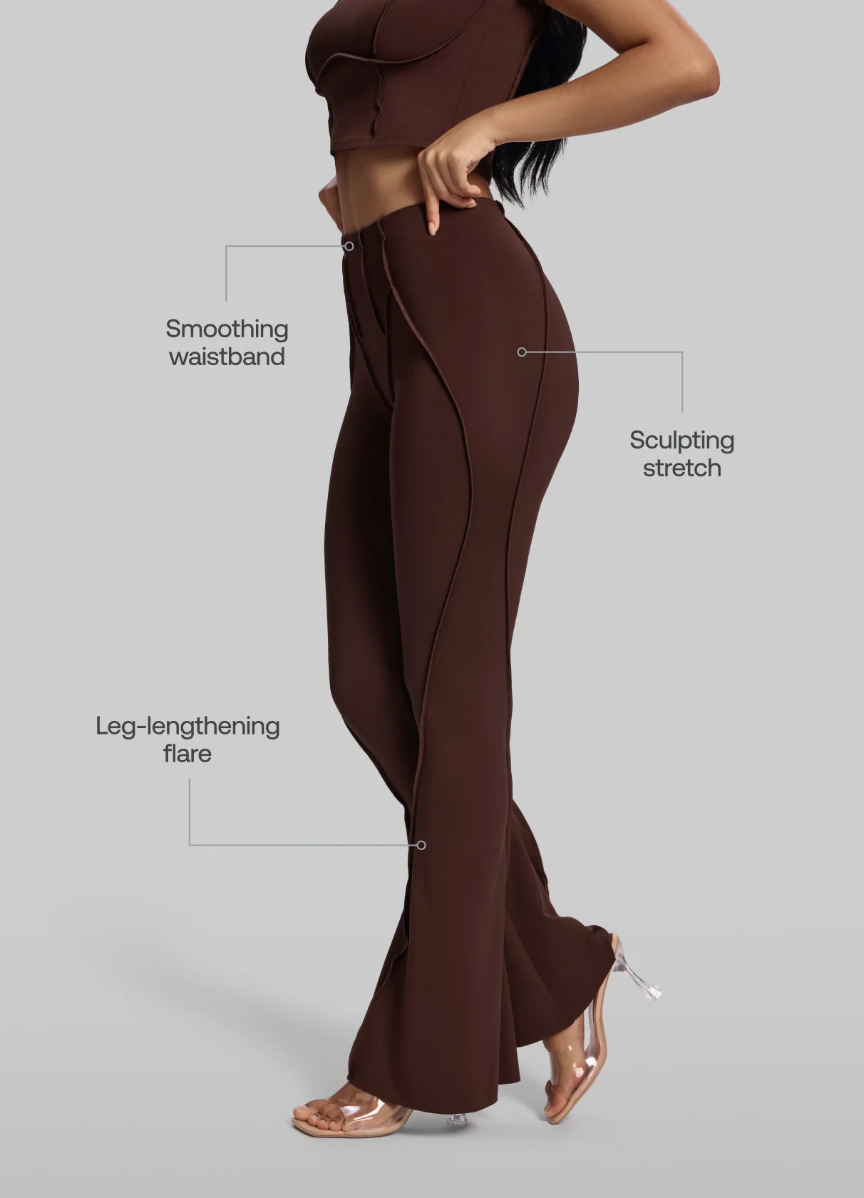 Longline Flare Leggings - Image 2