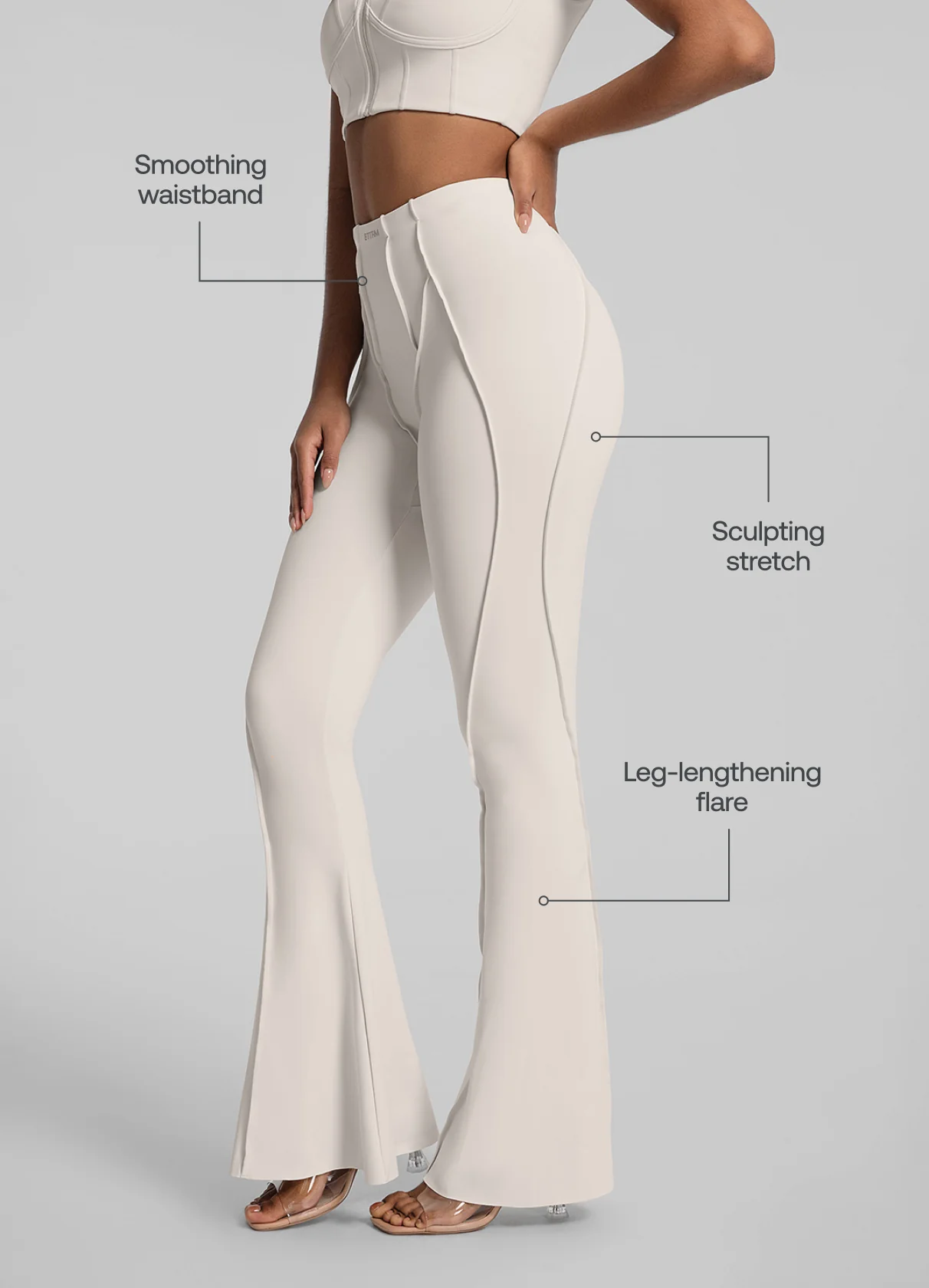 Longline Flare Leggings - Image 2
