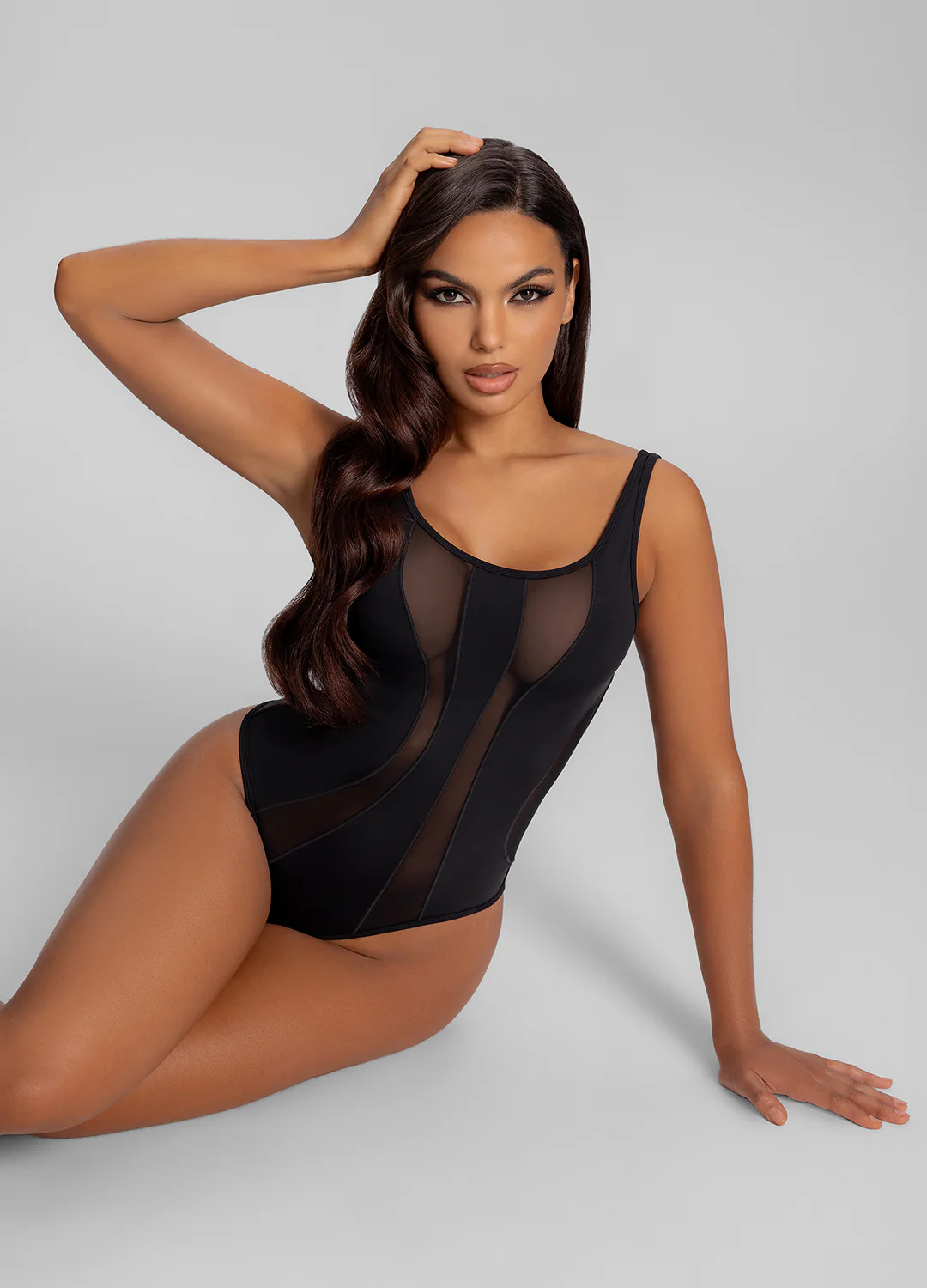 Mesh Lines Bodysuit - Image 6