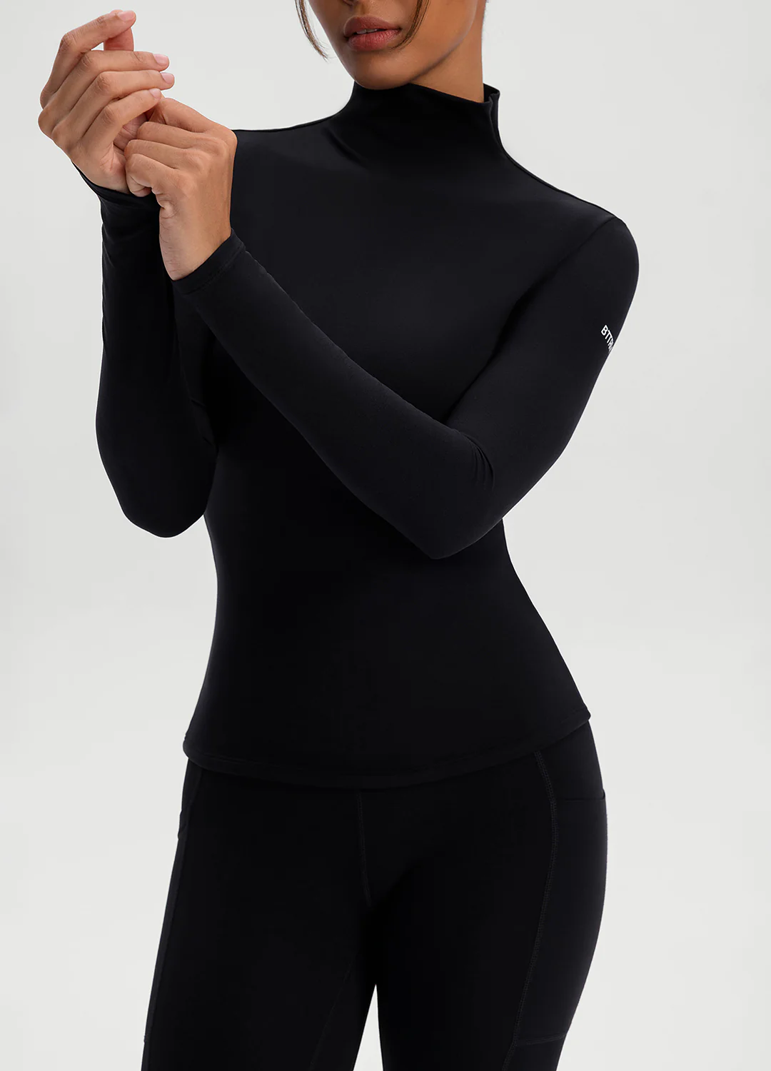 Mock Neck Long Sleeve Top - Image 4