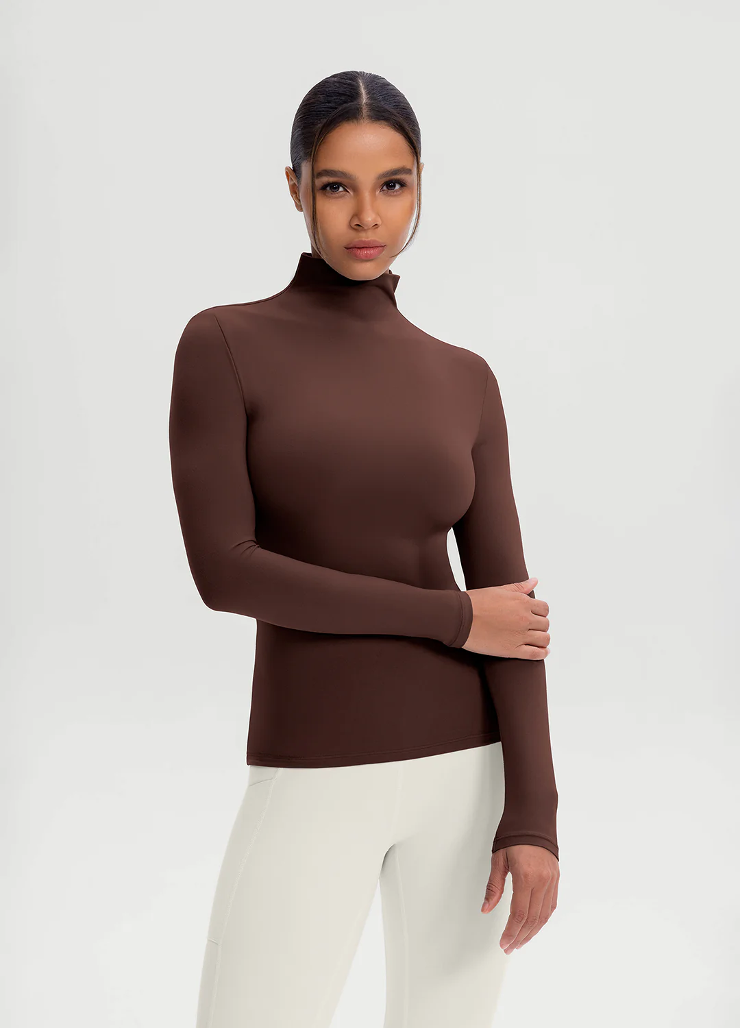 Mock Neck Long Sleeve Top - Image 4