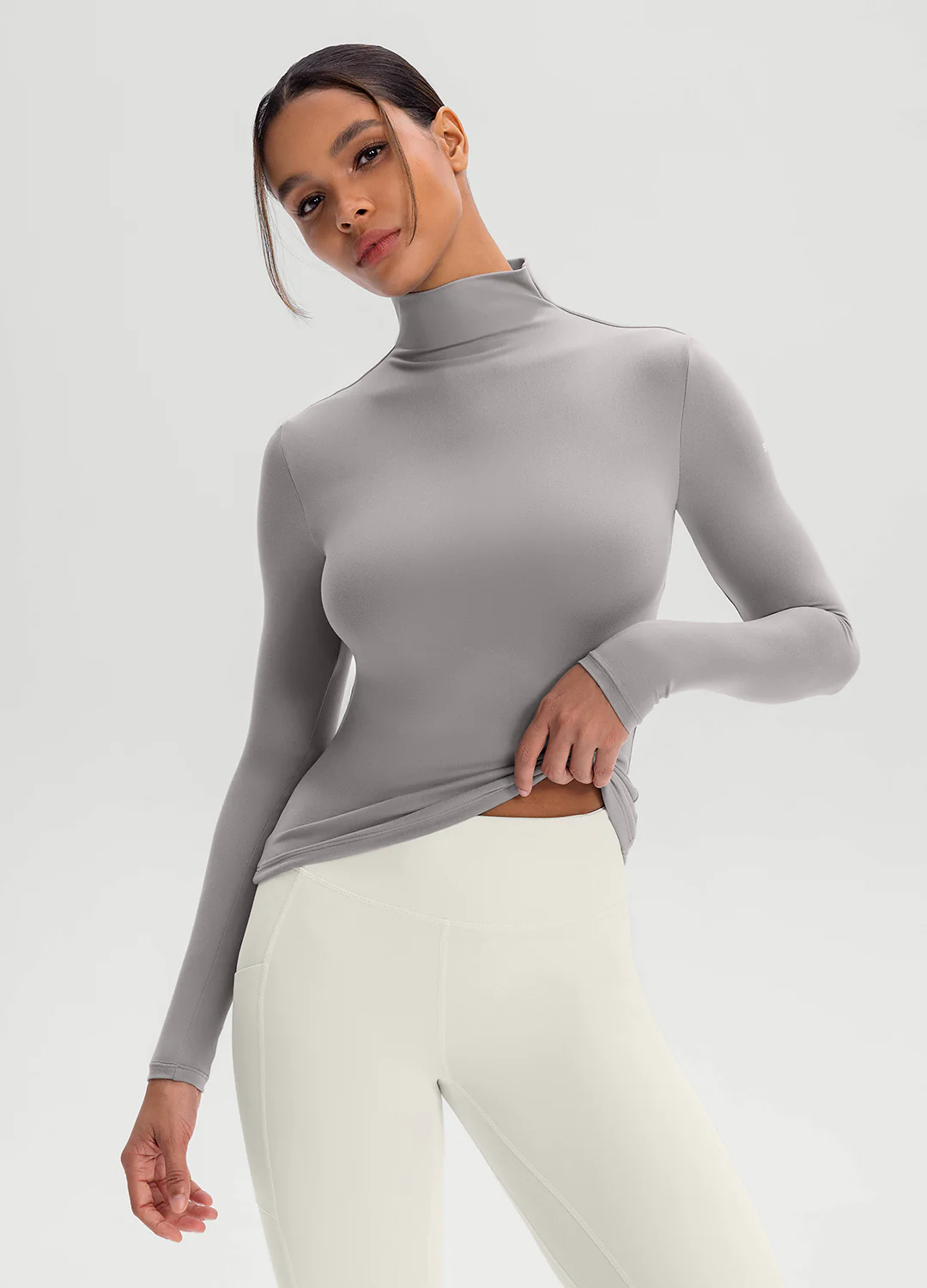 Mock Neck Long Sleeve Top - Image 4