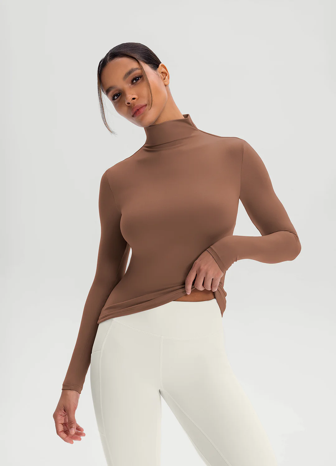 Mock Neck Long Sleeve Top - Image 4