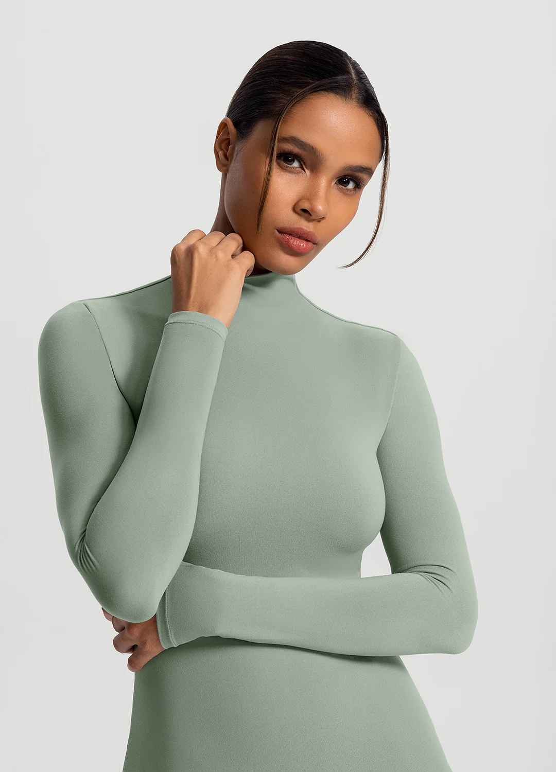 Mock Neck Long Sleeve Top - Image 4