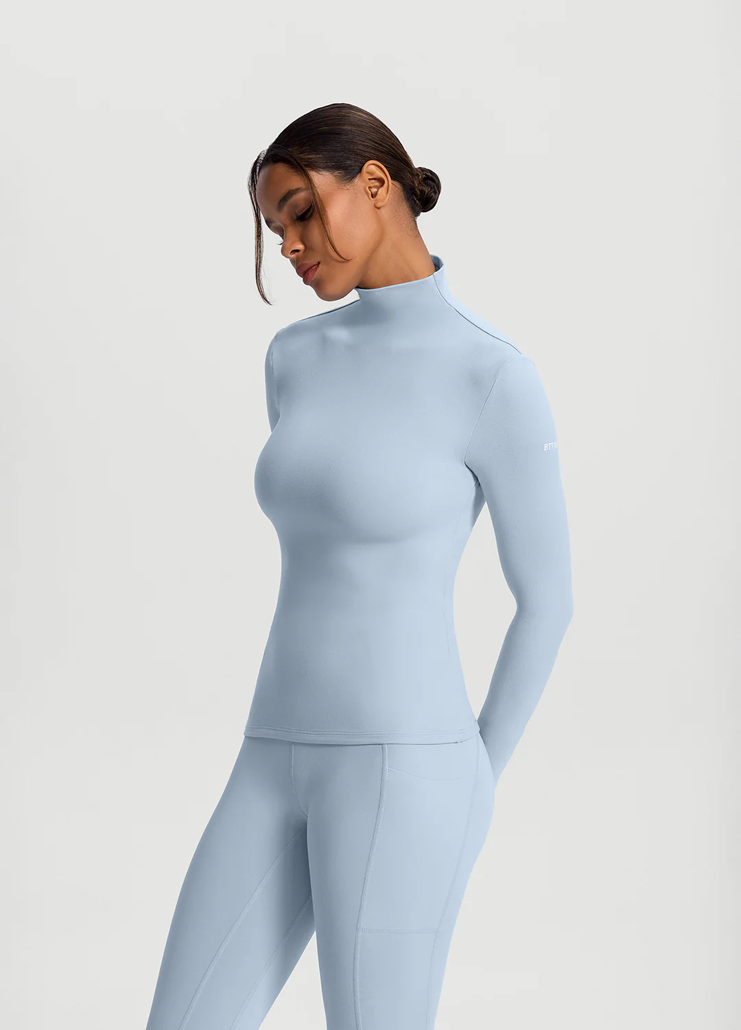Mock Neck Long Sleeve Top - Image 2