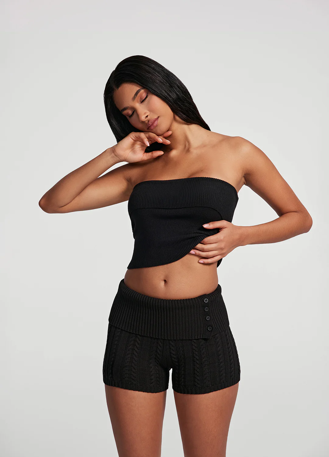 Cable Knit Micro Shorts - Image 5