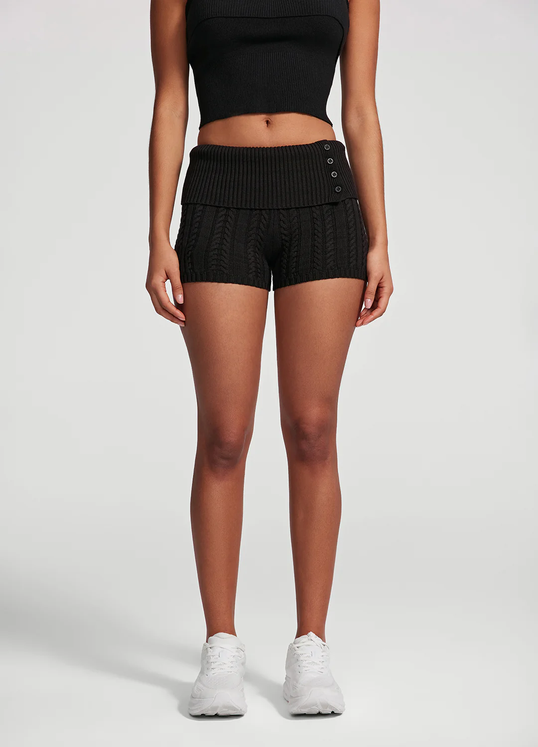 Cable Knit Micro Shorts - Image 6