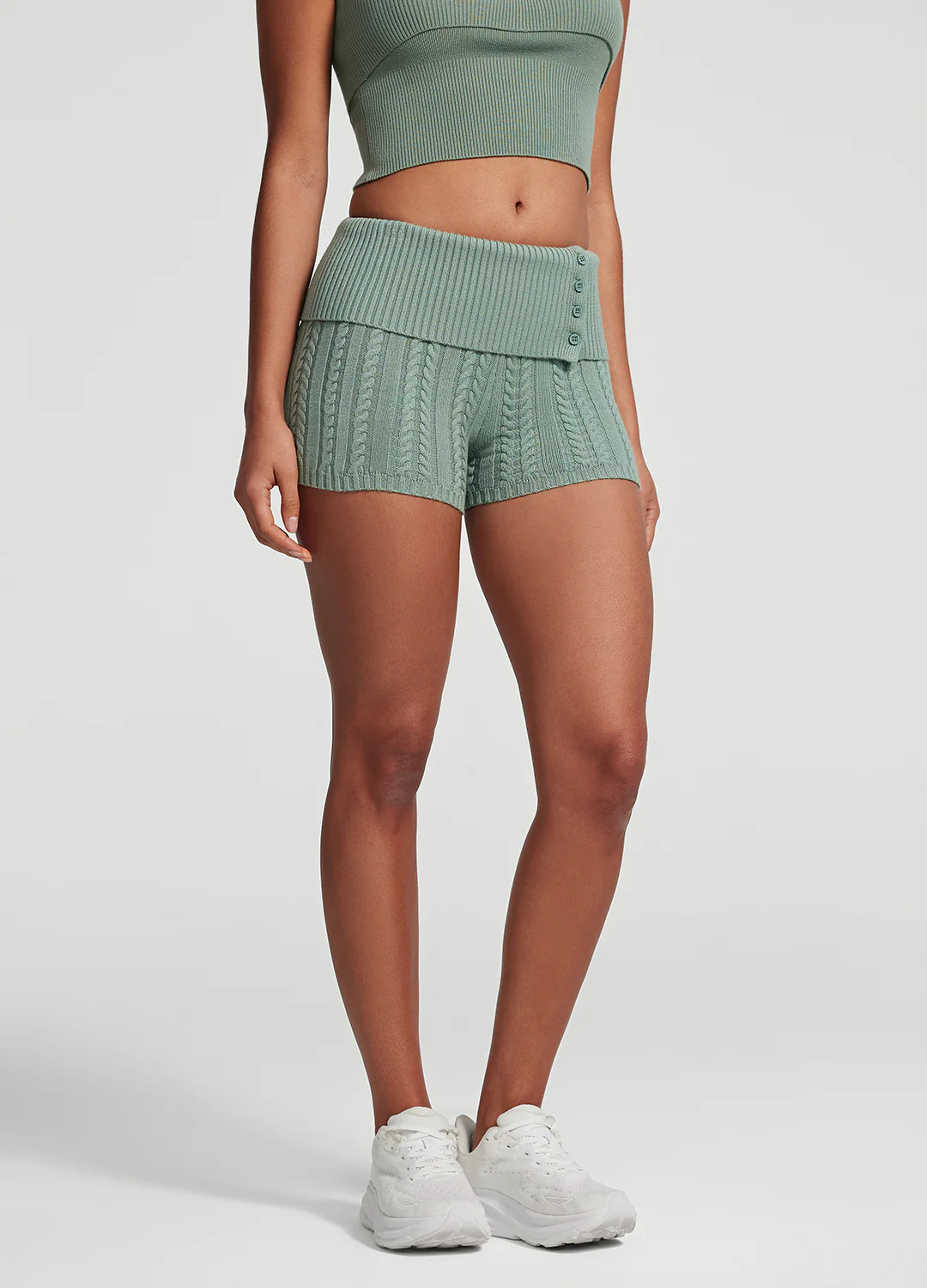 Cable Knit Micro Shorts - Image 4