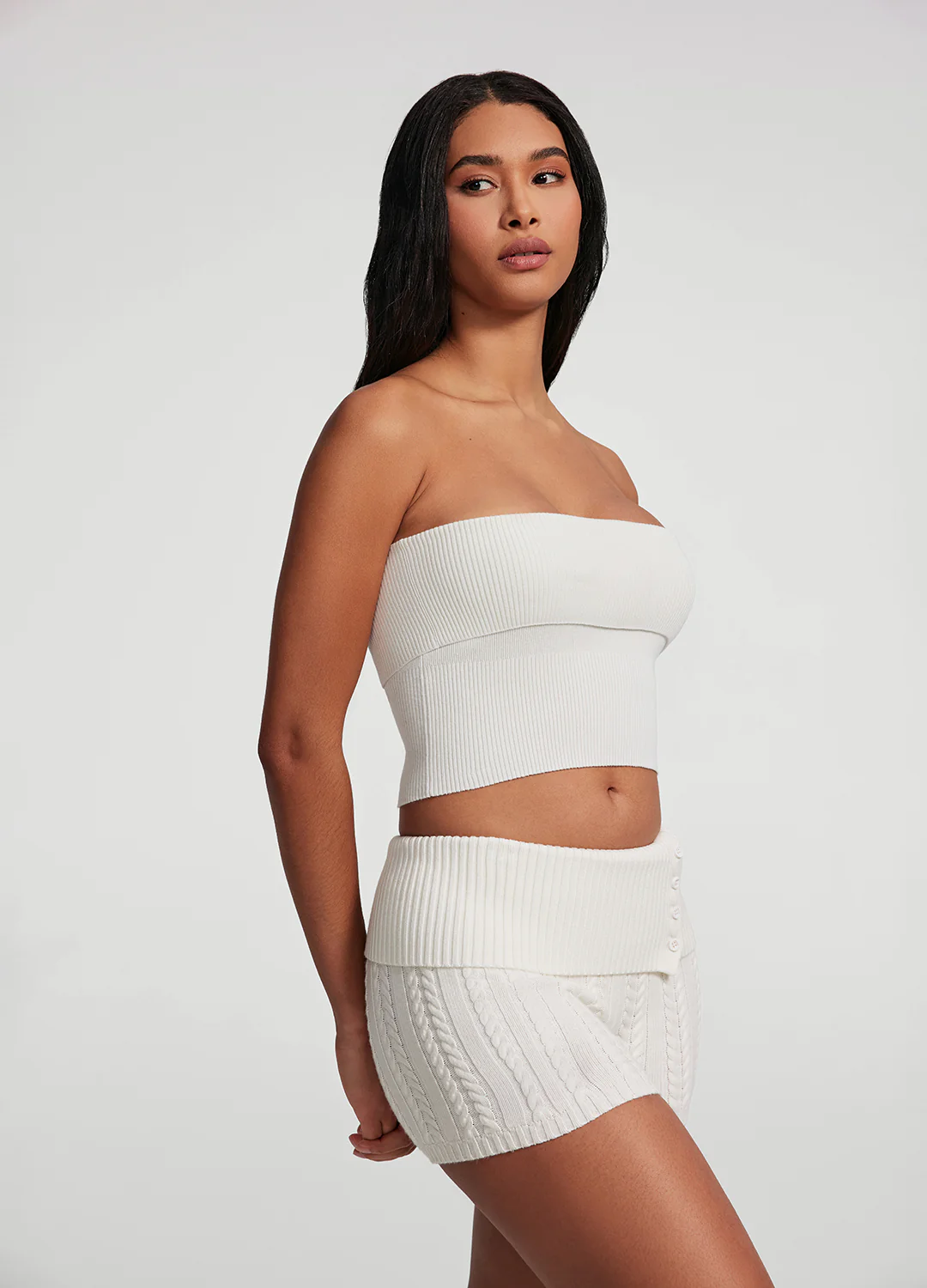 Cable Knit Micro Shorts - Image 2