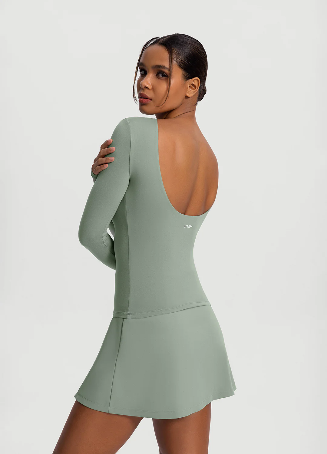 Open-Back Long Sleeve Top - Image 2