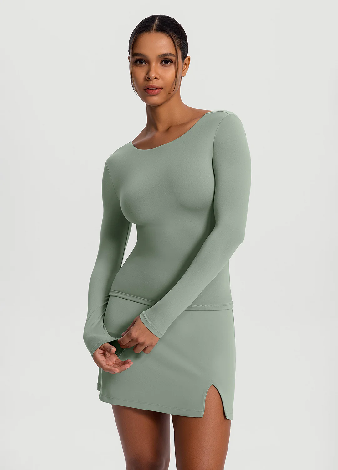 Open-Back Long Sleeve Top - Image 6
