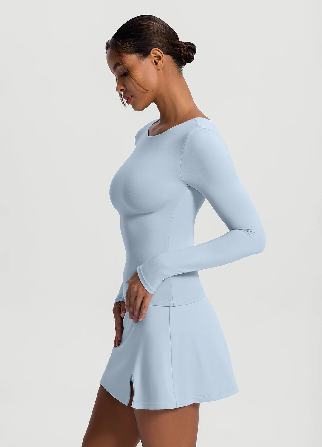 Open-Back Long Sleeve Top - Image 2