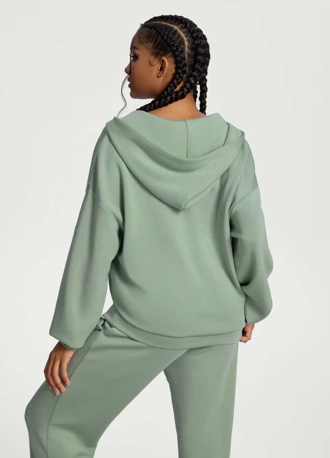 Oversized Zip-Up Hoodie - Image 3