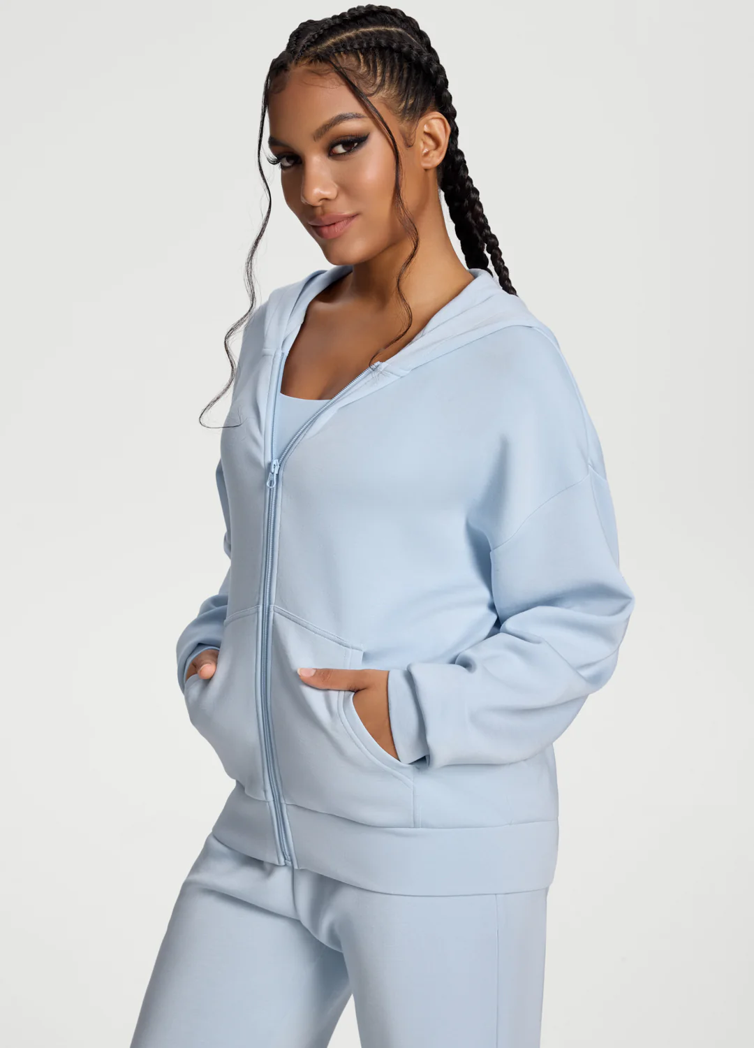 Oversized Zip-Up Hoodie - Image 2