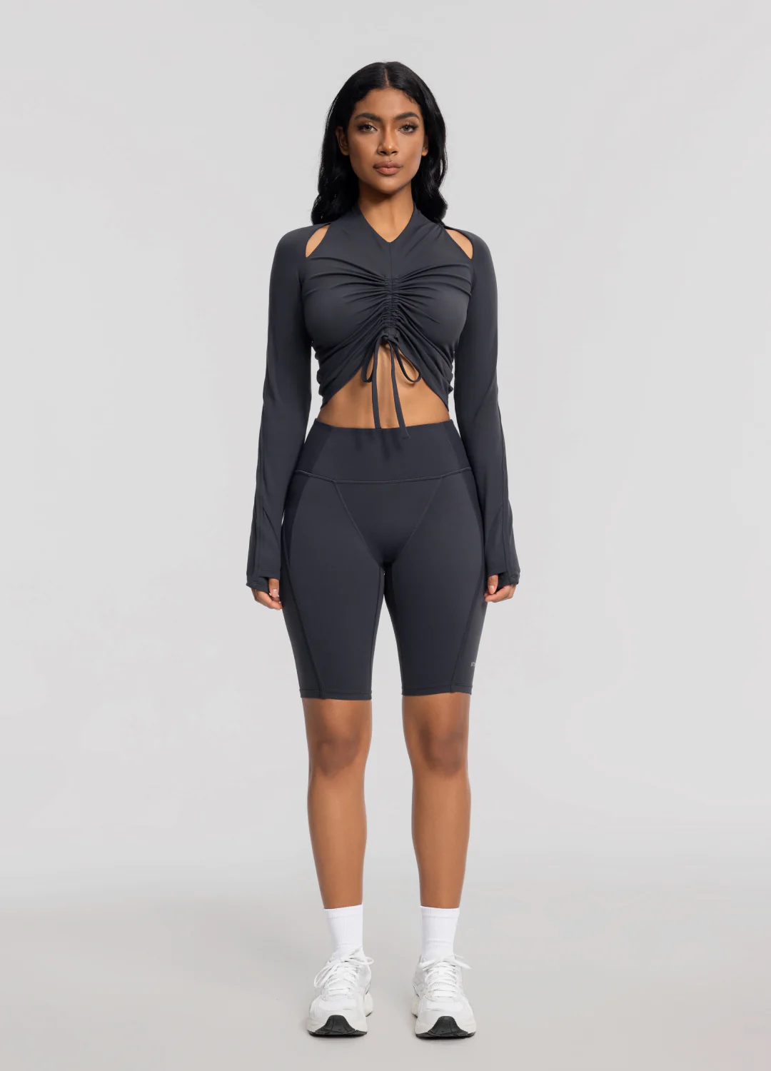 High-Waisted Performance Biker Shorts - Image 5