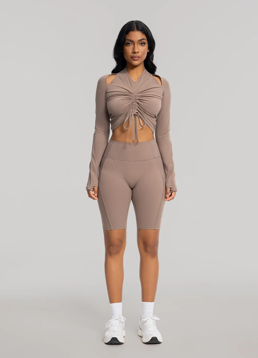 High-Waisted Performance Biker Shorts - Image 5