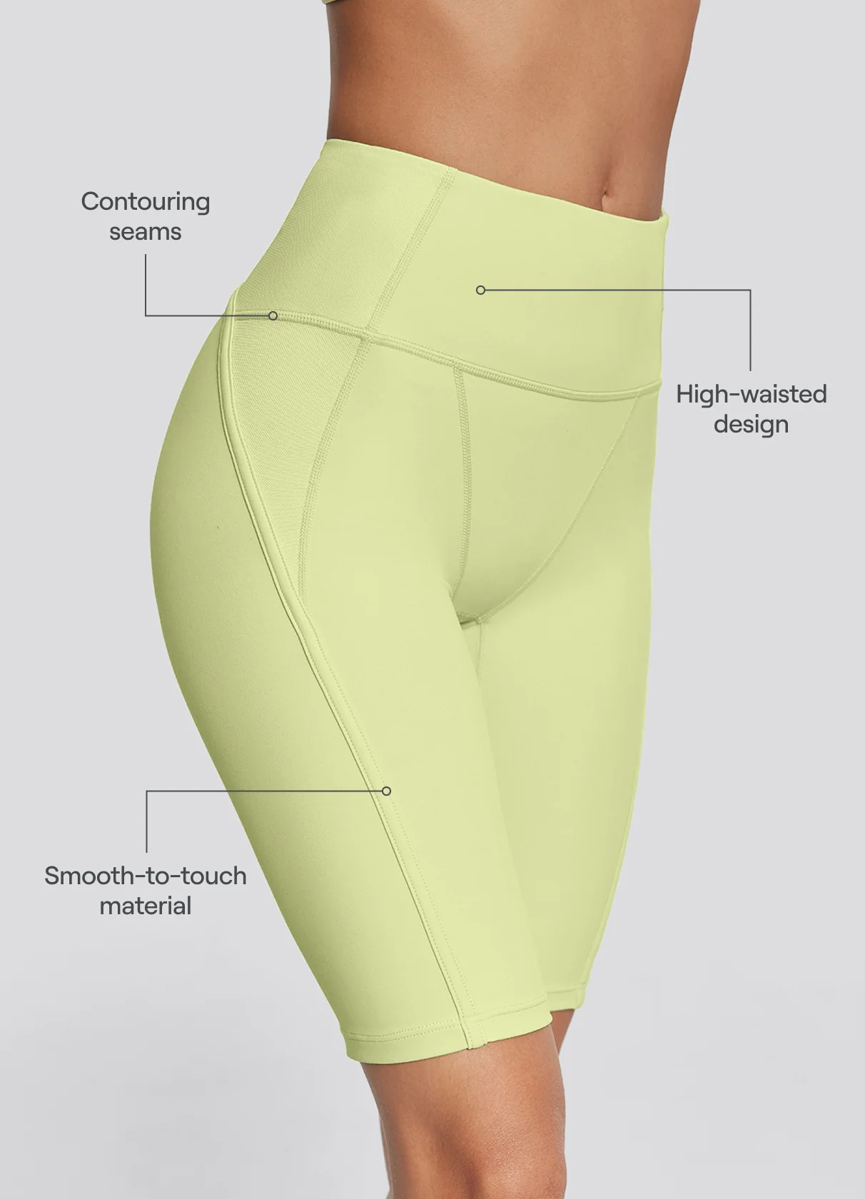 High-Waisted Performance Biker Shorts - Image 2