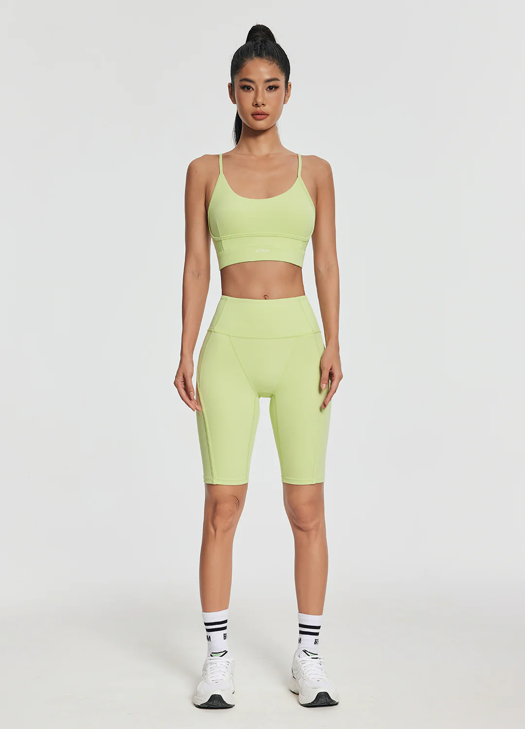 High-Waisted Performance Biker Shorts - Image 3