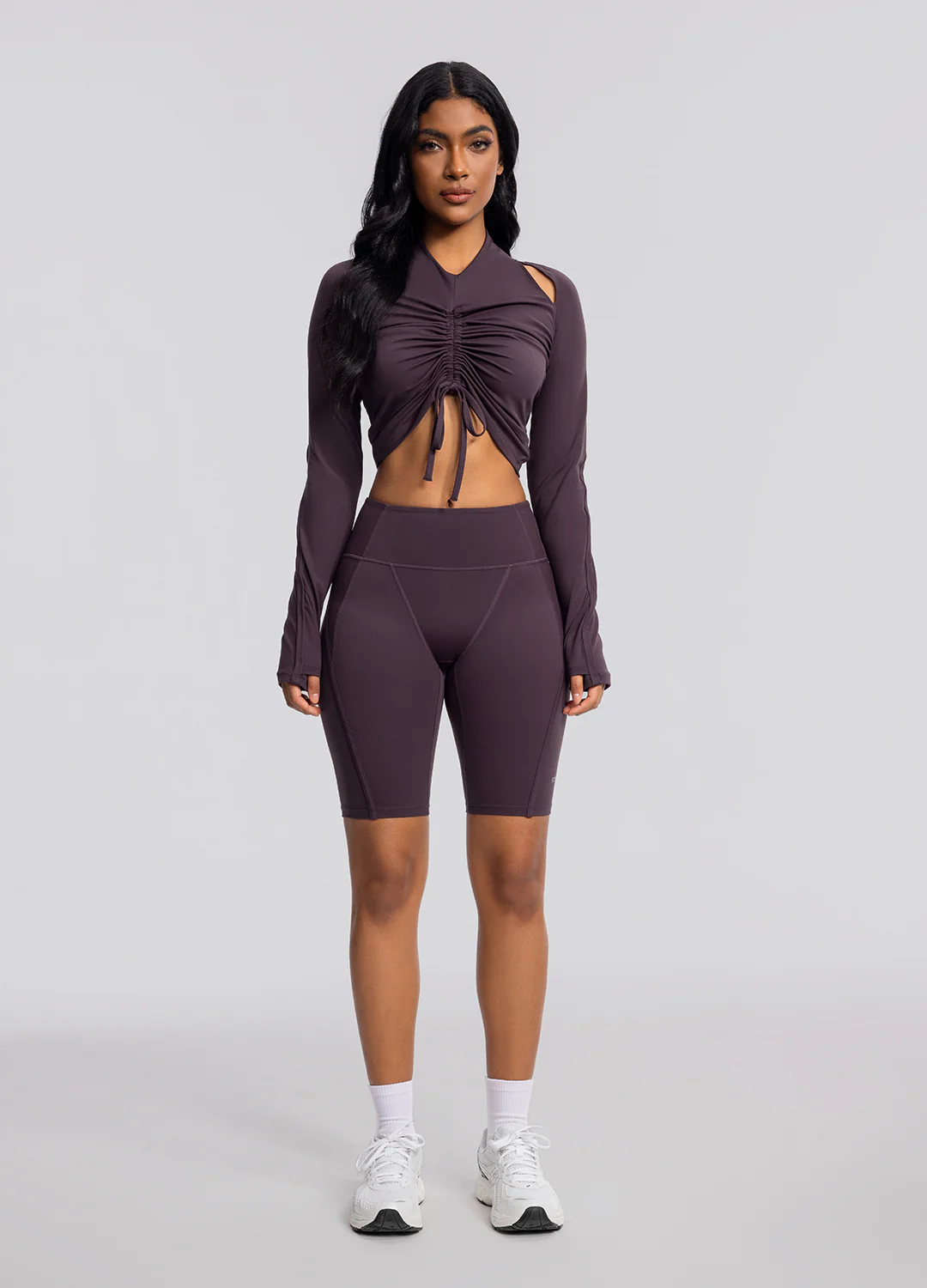 High-Waisted Performance Biker Shorts - Image 5