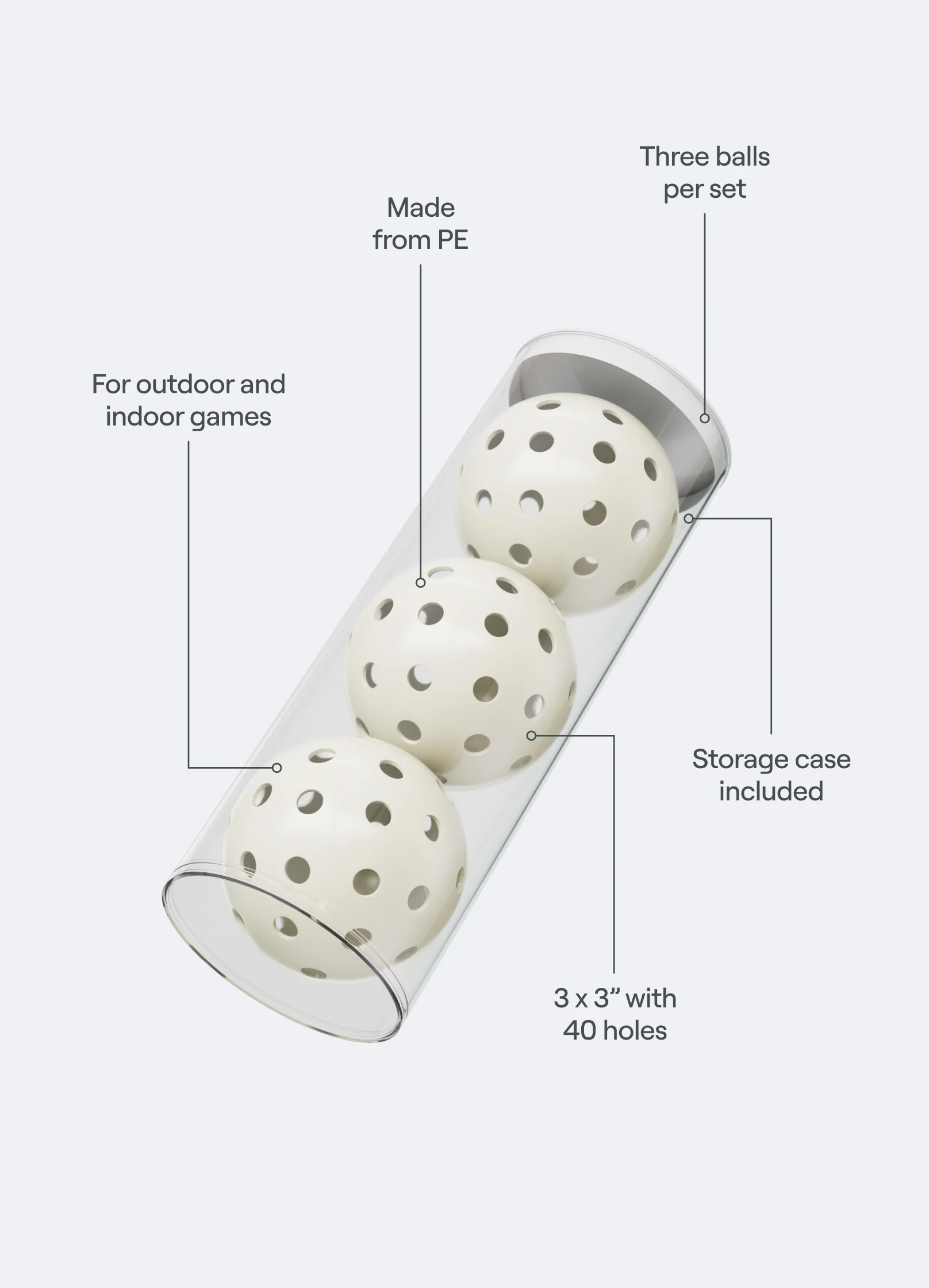Pickleball Ball – Set of 3 - Image 2