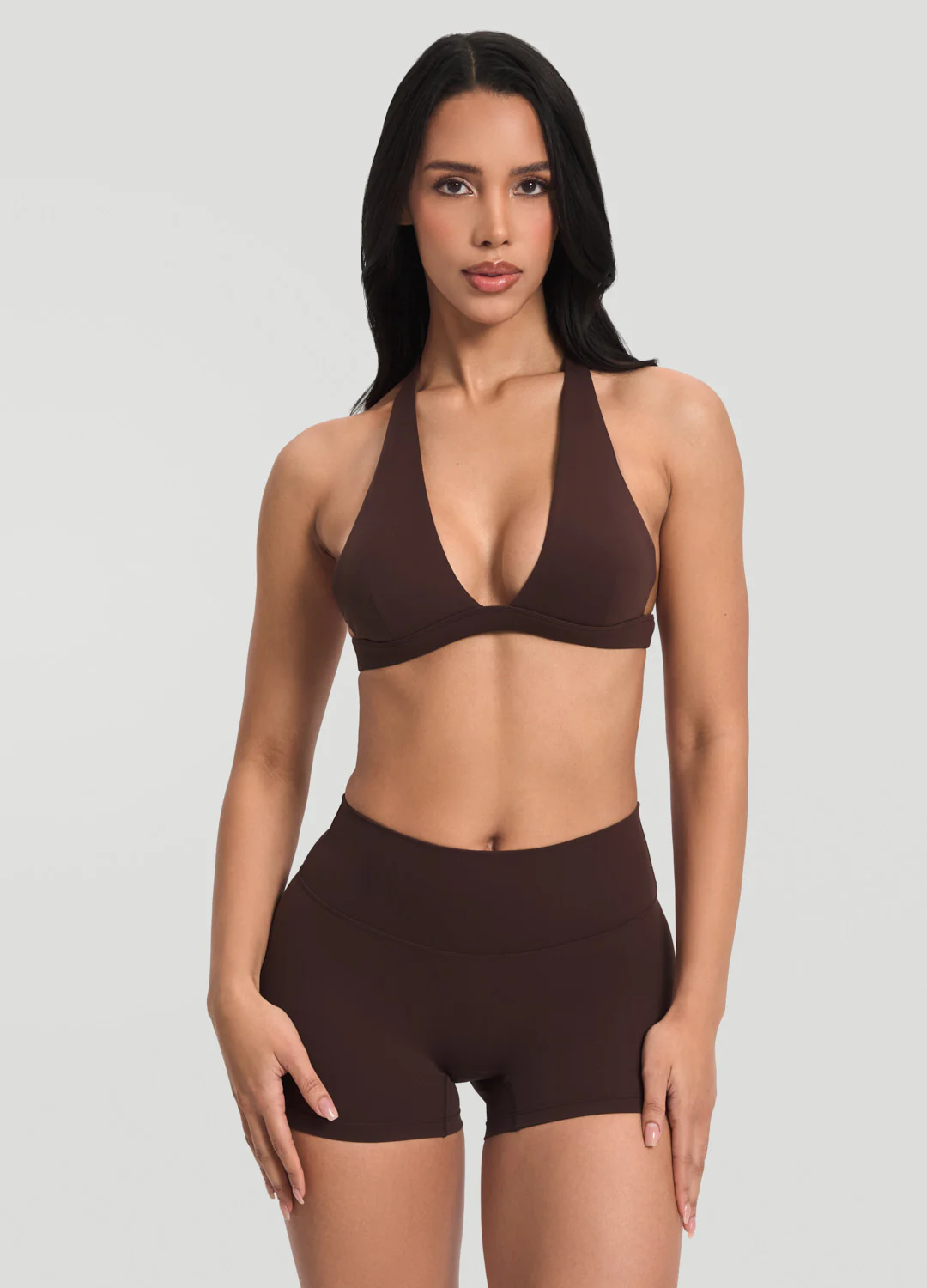 Plunge Neck Bra Top