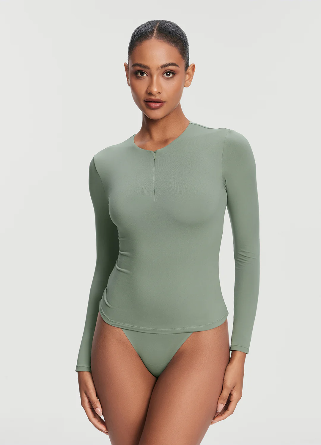 Quarter Zip Long Sleeve Top - Image 3