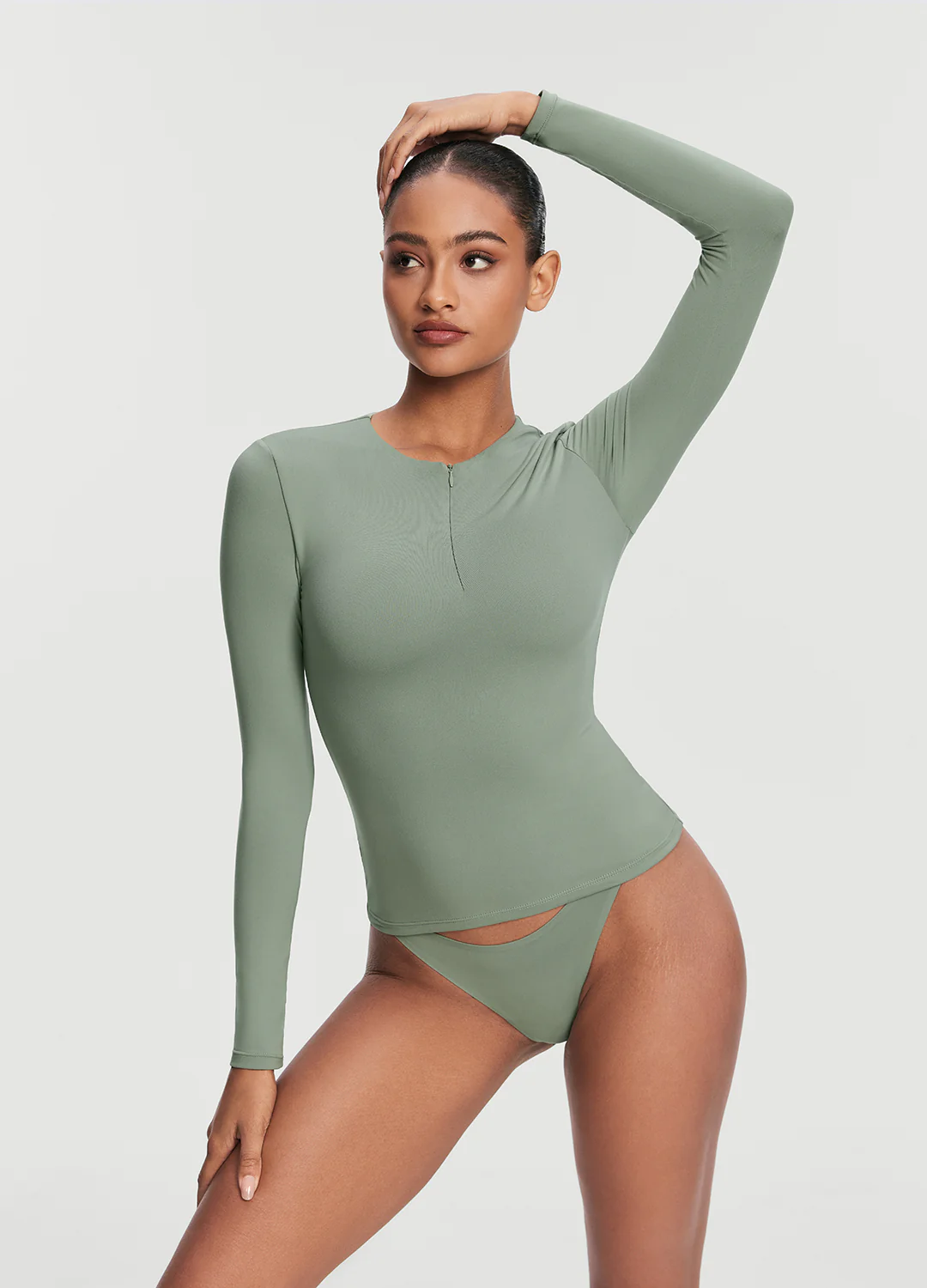 Quarter Zip Long Sleeve Top - Image 4