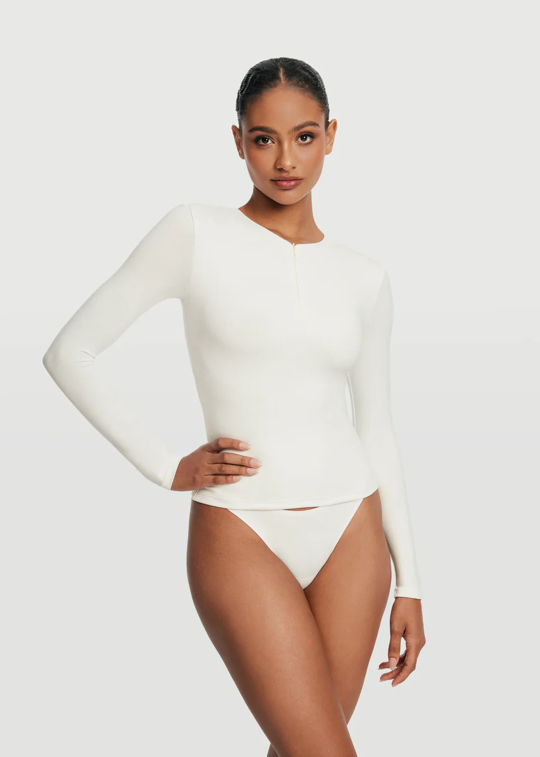 Quarter Zip Long Sleeve Top - Image 5