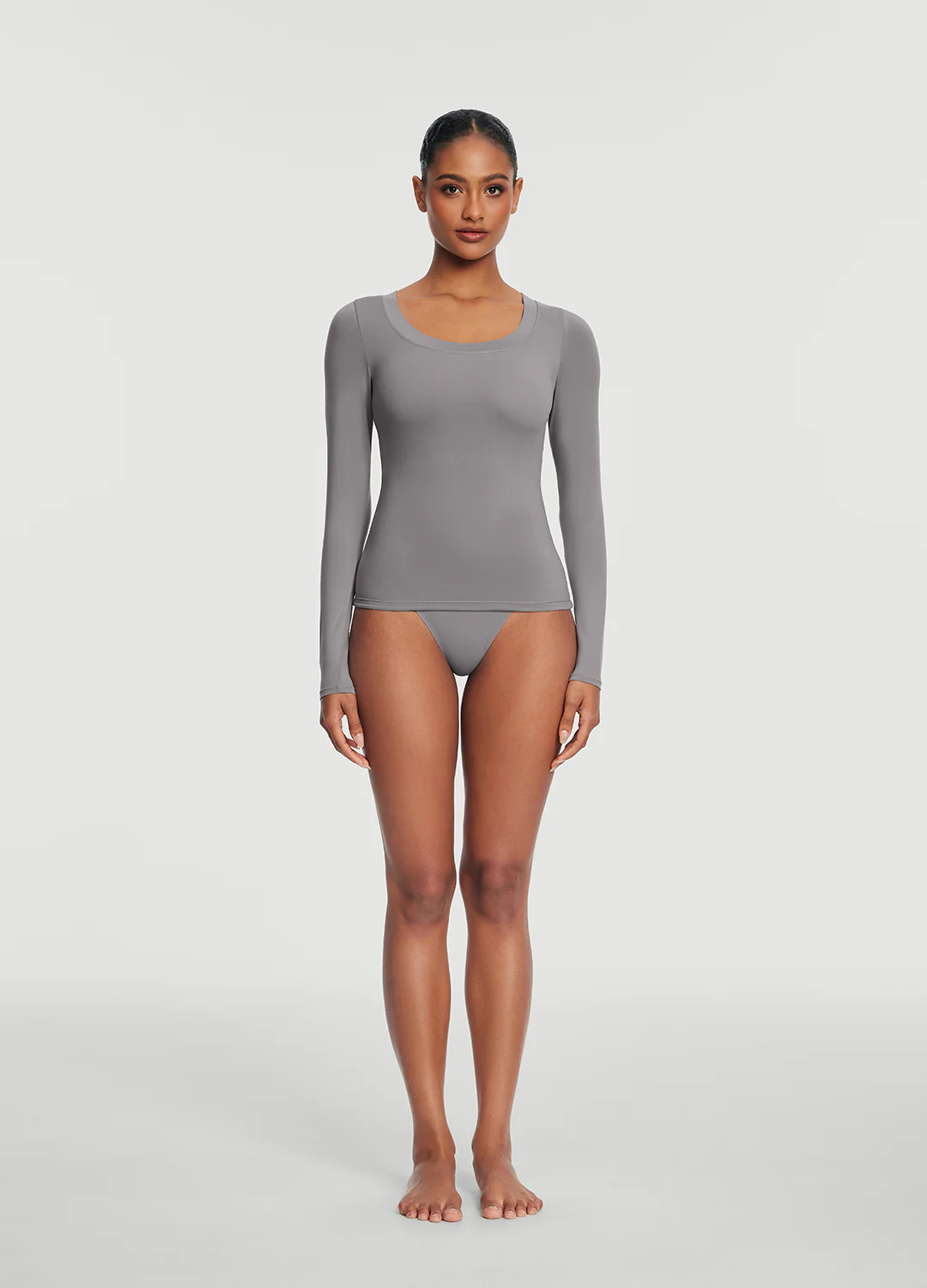 Scoop Neck Long Sleeve Top - Image 5