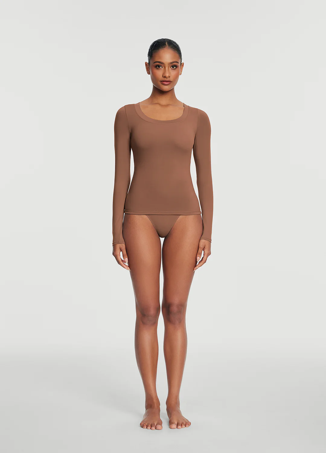 Scoop Neck Long Sleeve Top - Image 2