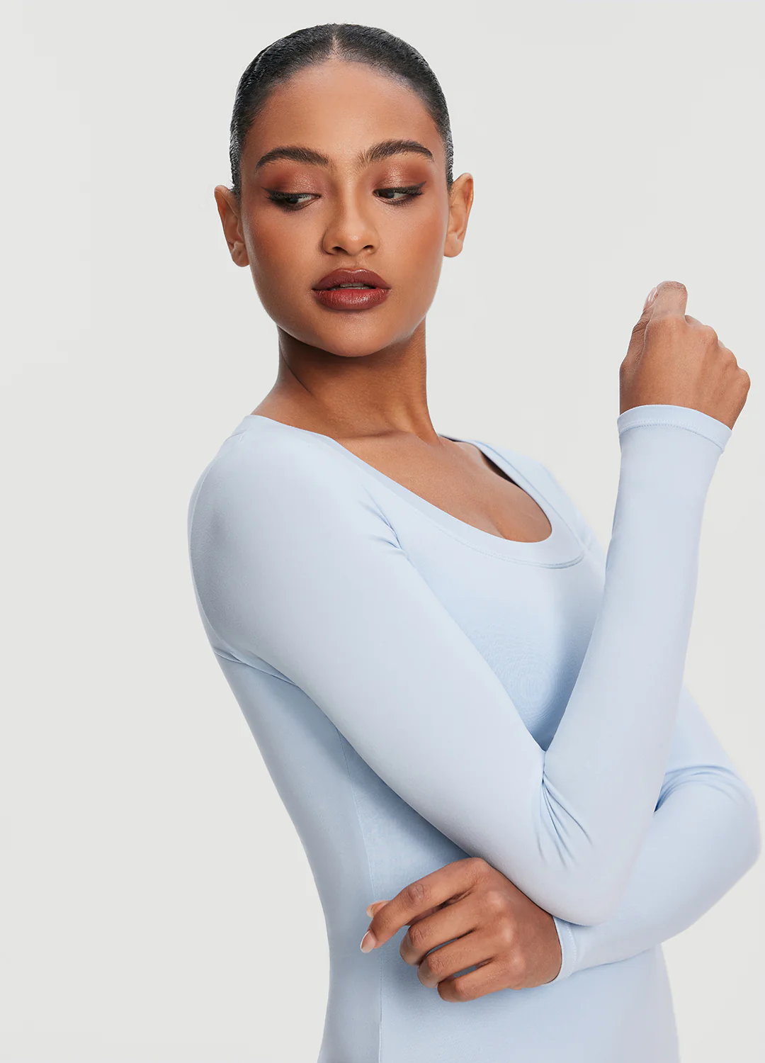 Scoop Neck Long Sleeve Top - Image 4