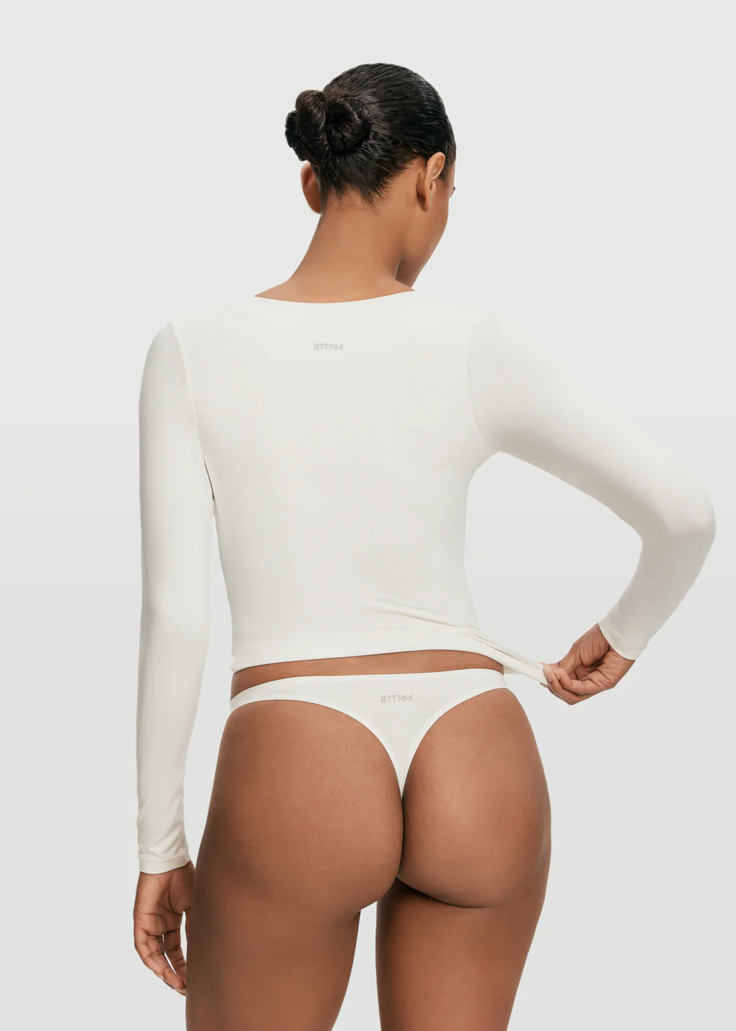 Scoop Neck Long Sleeve Top - Image 2