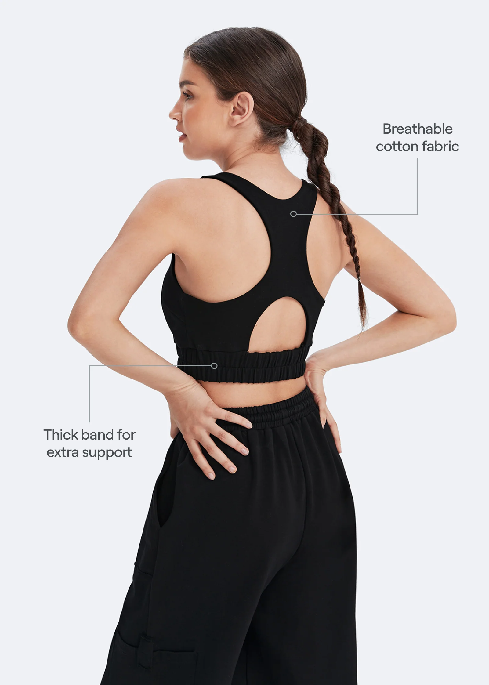 Scoop Neck Racerback Bra - Image 3