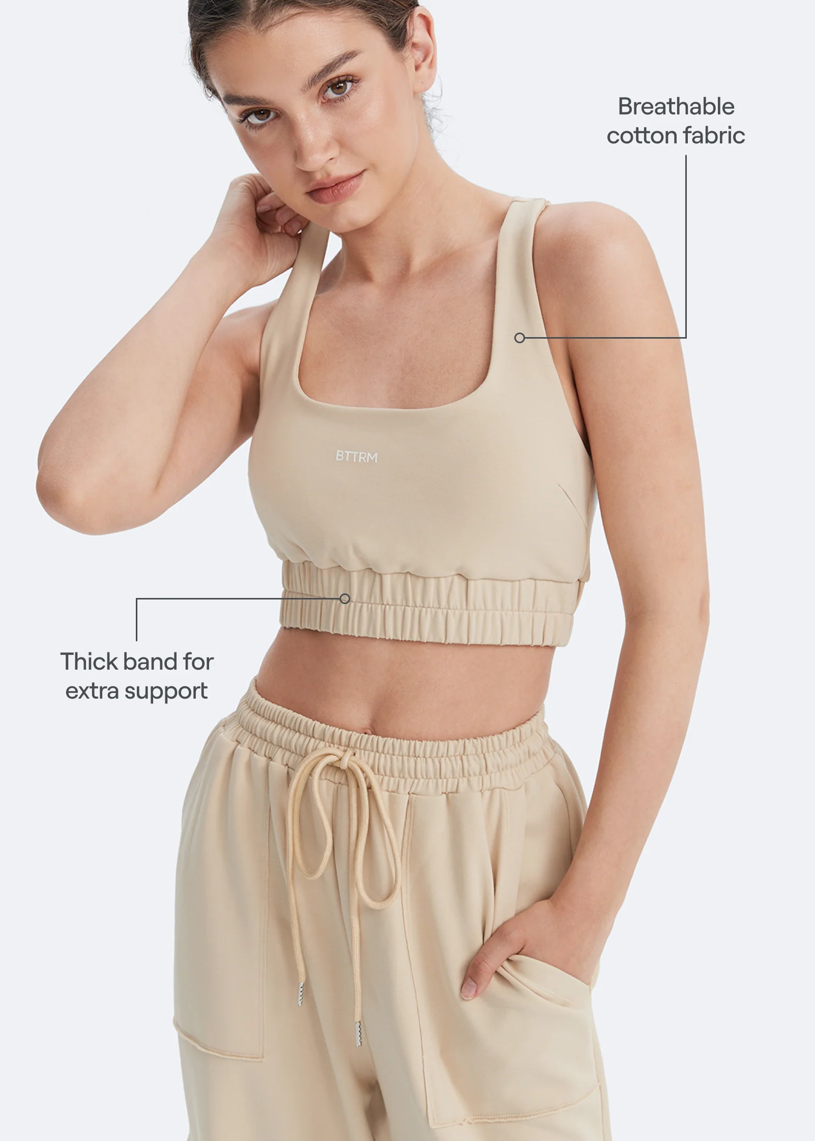 Scoop Neck Racerback Bra - Image 3