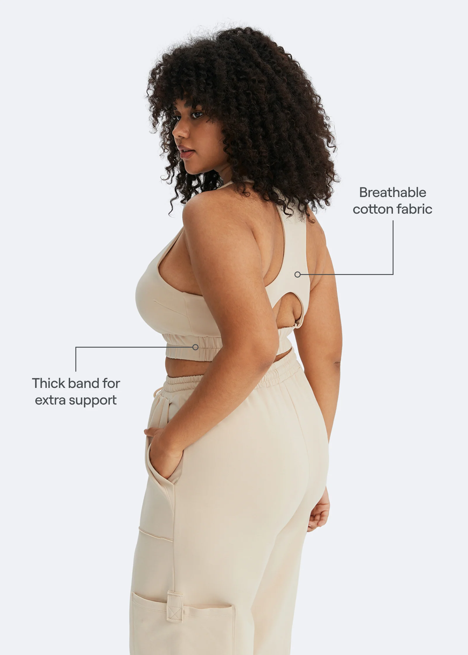Scoop Neck Racerback Bra - Image 8