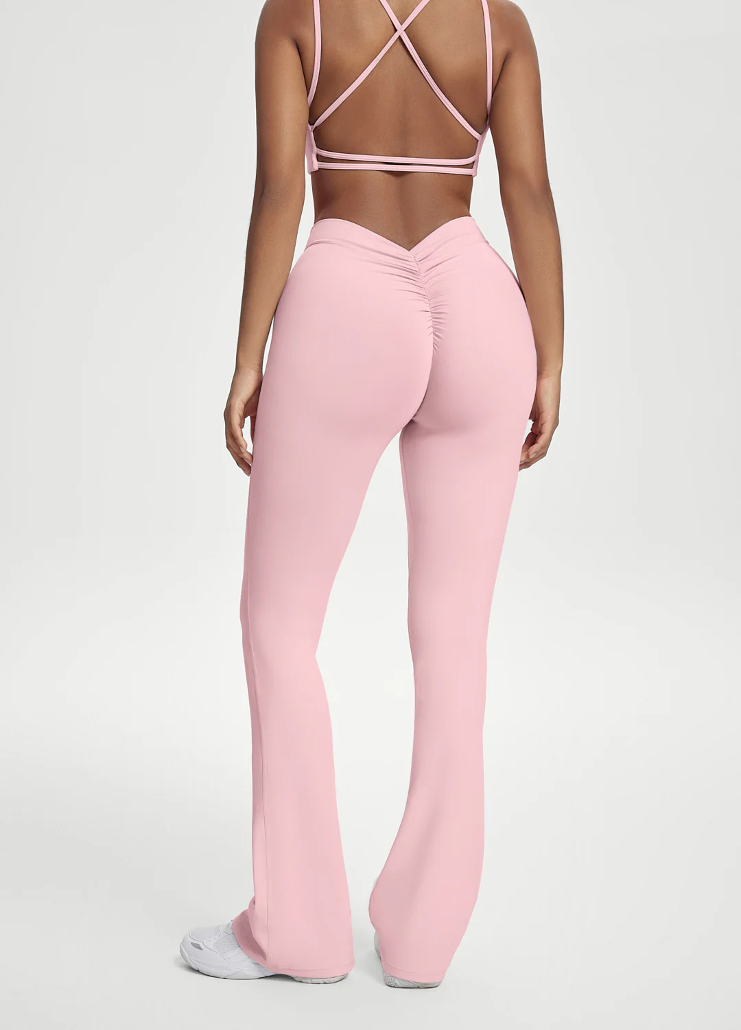 Scrunch Back Flared Leggings - Image 2