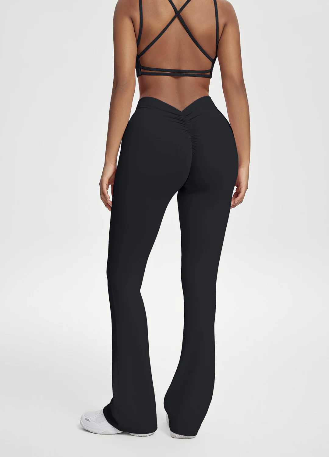 Scrunch Back Flared Leggings - Image 2