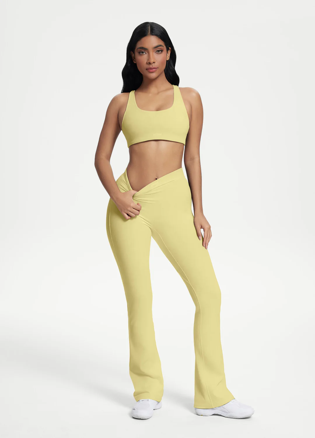 Scrunch Back Flared Leggings - Image 4