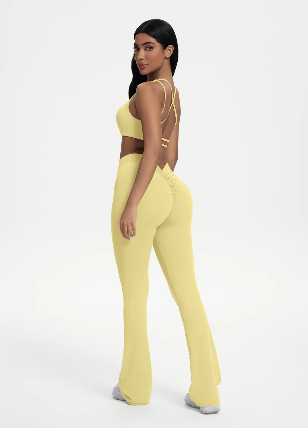 Scrunch Back Flared Leggings - Image 8