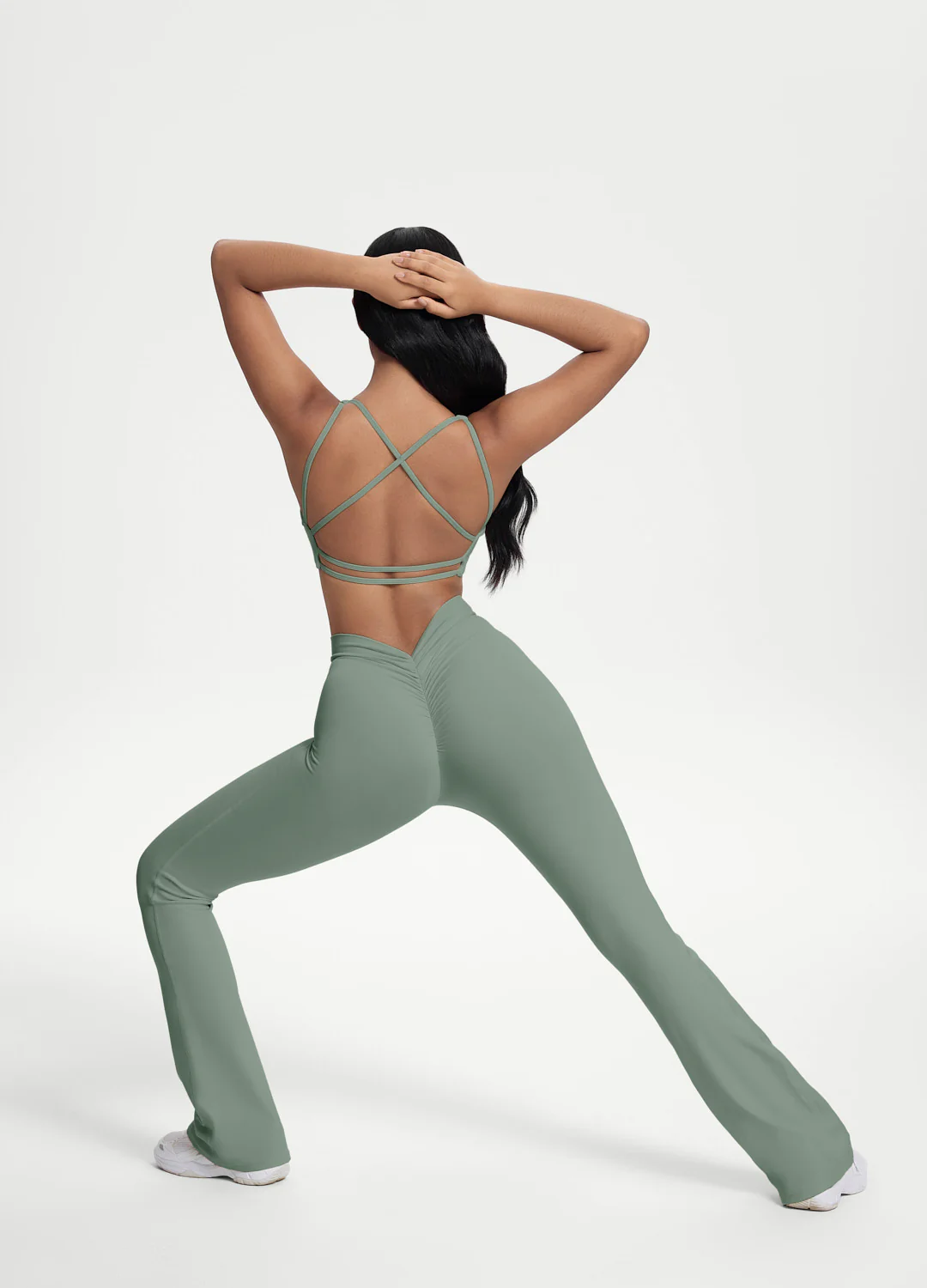 Scrunch Back Flared Leggings - Image 6