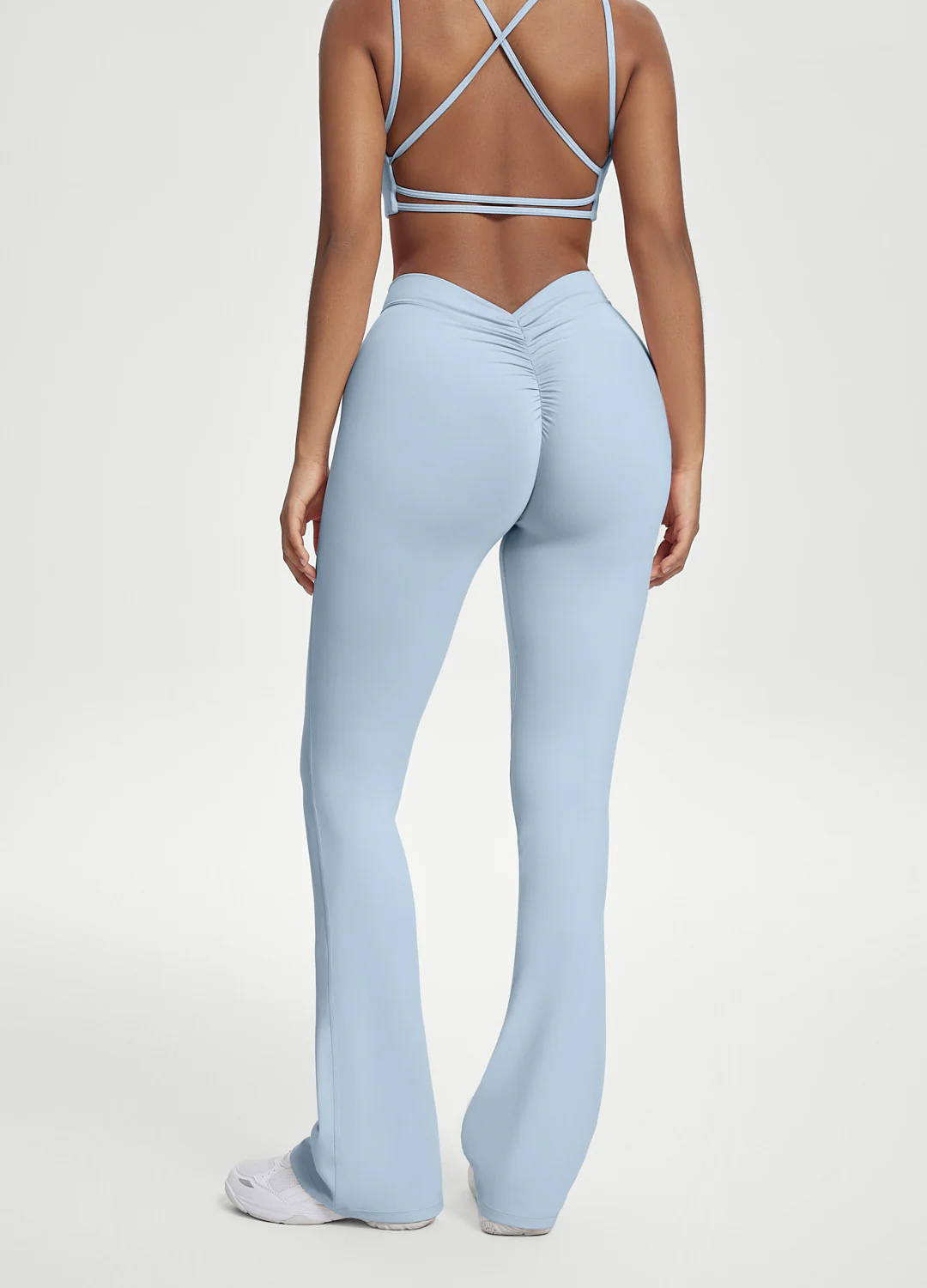 Scrunch Back Flared Leggings - Image 2